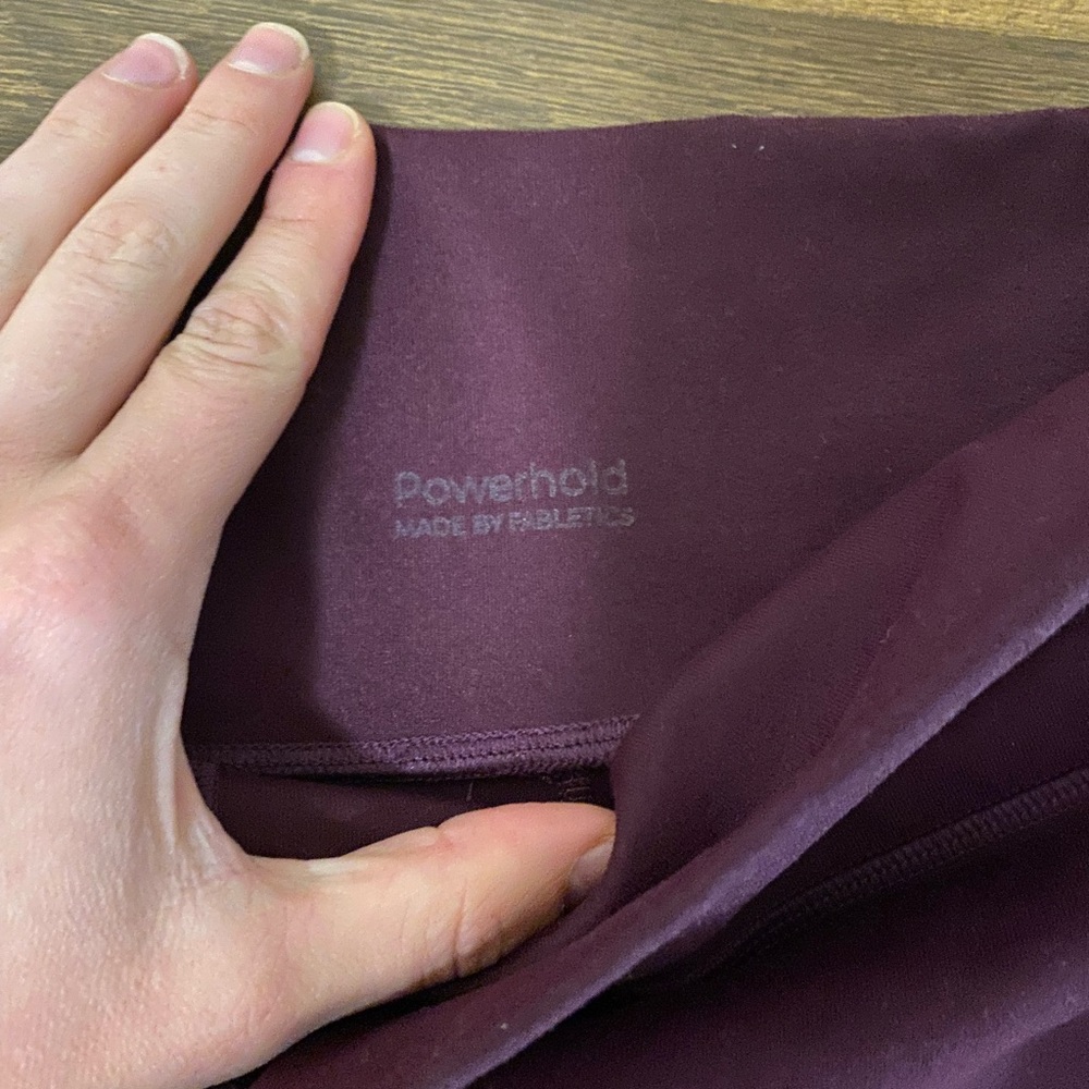 EUC Fabletics Powerhold Deep Purple Leggings and Capri Two Pairs - Picture 7 of 10